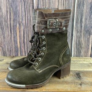 Fly London Lask Mid-calf Dark Brown Boots- Size EUR 39